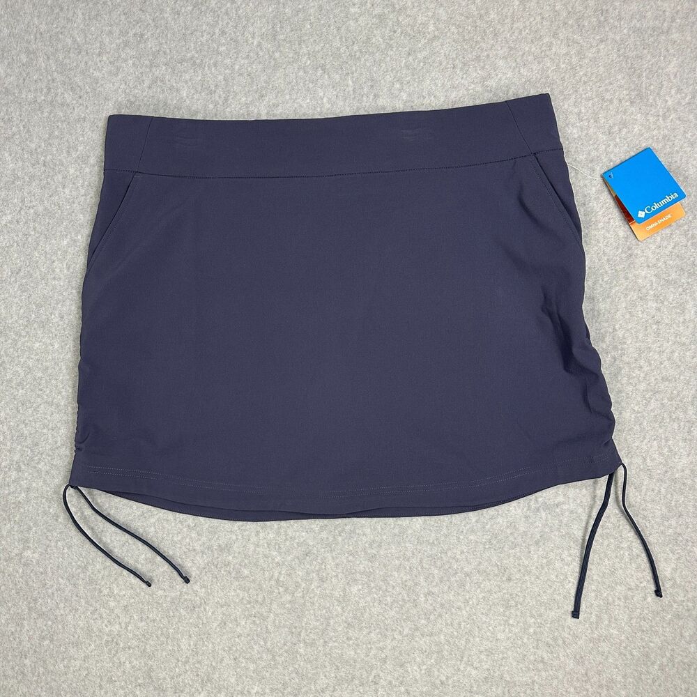 Columbia Omni Shade Women's Size XXL Blue Pockets Skort Sun Protection FPS 50